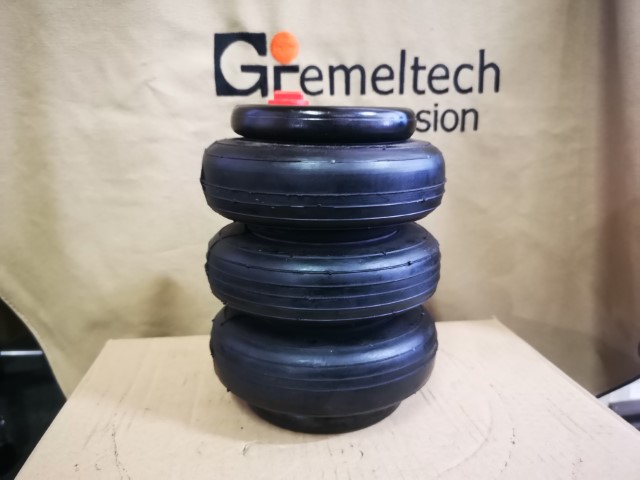 6inch Triple Convolute 2500Ib Air Single Port 1/2"NPT Air Spring