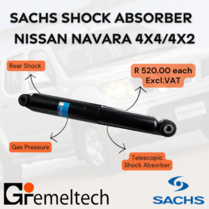 2005 - 2015 Nissan Navara Rear SACHS Shock